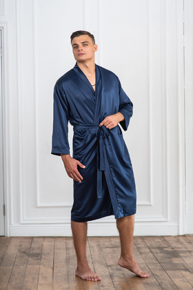 Мужские шёлковые халаты с вышивкой Шёлк